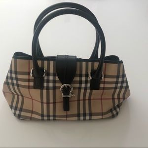 Burberry Nova Check buckle tote bag